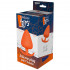 Cuneo Anale in Puro Silicone Arancio da Passeggio 7,7 x 4,2 cm. - 1