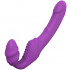 Strap-On Senza Lacci in Silicone Lilla Ricaricabile USB 17 x 3 cm. - 0