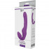 Strap-On Senza Lacci in Silicone Lilla Ricaricabile USB 17 x 3 cm. - 1