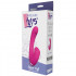 Vibratore Doppio Rosa in Silicone con Effetto Risucchio Ricaricabile USB 16 x 3 cm. - 1