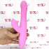 Vibratore Rabbit Rosa in Silicone Riscaldante con Rilievi  ed Effetto Lingua 21 x 3,5 cm. - 2