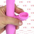 Vibratore Rabbit Rosa in Silicone Riscaldante ed Effetto Lingua 21 x 3,5 cm. - 6