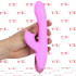 Vibratore Rabbit Rosa in Silicone Riscaldante ed Effetto Lingua 21 x 3,5 cm. - 2