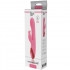 Vibratore Rabbit Rosa Riscaldante in Silicone con Rilievi Stimolanti e Bunny 21 x 3,4 cm. - 1