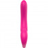 Strapless strap-on vibrante senza lacci in silicone magenta con telecomando wireless 22 x 3,2 cm. - 4
