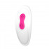 Strapless strap-on vibrante senza lacci in silicone magenta con telecomando wireless 22 x 3,2 cm. - 5