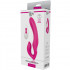 Strapless strap-on vibrante senza lacci in silicone magenta con telecomando wireless 22 x 3,2 cm. - 6