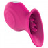 Stimola vagina e clitoride con lingue e setole in silicone magenta - 1