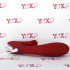 Vibratore rabbit in silicone rosso con lingua lecca clitoride 20 x 4 cm. - 5