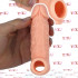 Guaina Realistica in Silicone con Anello per Testicoli 14 x 4 cm. Aumenta Lunghezza e Circonferenza - 0
