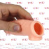 Guaina Realistica in Silicone con Anello per Testicoli 14 x 4 cm. Aumenta Lunghezza e Circonferenza - 3