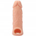 Guaina Realistica in Silicone 17 x 4 cm.con Aggancio per Testicoli  - 1