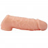 Guaina Realistica in Silicone 17 x 4 cm.con Aggancio per Testicoli  - 4