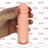 Guaina Realistica in Silicone con Anello per Testicoli 14 x 4 cm. Aumenta Lunghezza e Circonferenza - 1