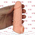 Guaina Realistica in Silicone con Anello per Testicoli 14 x 4 cm. Aumenta Lunghezza e Circonferenza - 2