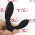 Vibratore stimolatore prostata in silicone nero ricaricabile USB 11 x 2,9 cm. - 0