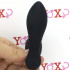 Vibratore stimolatore prostata in silicone nero ricaricabile USB 11 x 2,9 cm. - 2
