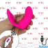 Stimolatore Indossabile per Clitoride e Punto G in Silicone Fucsia Ricaricabile con Telecomando Wireless - 0