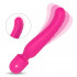 Massaggiatore e Vibratore 2 in 1 Riscaldante 23 x 4,3 cm. in Silicone Ricaricabile USB Fucsia - 2