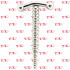 Sonda stimolatore dilatatore uretra in acciaio con rilievi stimolanti 6,2 x 0,7 cm. - 1