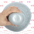 Tripole L - Cuneo Anale Gigante Effetto Metallo 22 x 14 cm. Grigio Chiaro - 3