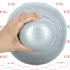 Tripole XL - Cuneo Anale Gigante Effetto Metallo 26 x 16 cm. Grigio Chiaro - 3