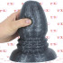 Ripple M - Cuneo Anale Gigante Effetto Ondulato 18 x 10 cm. Grigio Scuro - 1