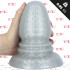 Ripple M - Cuneo Anale Gigante Effetto Ondulato 18 x 10 cm. Grigio Chiaro - 0