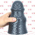 Scaly M - Cuneo Anale Gigante Squamato 18 x 10,5 cm. Grigio Scuro - 1