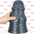 Scaly XL - Cuneo Anale Gigante Squamato 26 x 15,5 cm. Grigio Scuro - 1