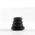 Anelli Fallici Kit di 4 Cockring Big Bulge in Silicone Nero - 2