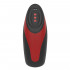 Mr Pleasure - Masturbatore Maschile Vibrante e Riscaldante con Risucchio in Silicone Ricaricabile USB Nero e Rosso - 1