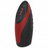 Mr Pleasure - Masturbatore Maschile Vibrante e Riscaldante con Risucchio in Silicone Ricaricabile USB Nero e Rosso - 2