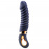 Nereos - Vibratore Riscaldante in Silicone con Rilievi Stimolanti 23 x 3,8 cm. Blu Ricaricabile - 3