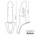 Fallo Cavo Strap-On Silicone Carne Taglia S - 7