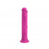 Vibratore Realistico 19 x 3 cm. in Silicone Rosa Fluo - 1