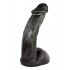 ALL BLACK Fallo Realistico Con Testicoli 27,5 x 6 cm. - 2