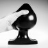 ALL BLACK Cuneo Anale Gigante 22,5 x 12 cm. - 1