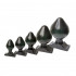 ALL BLACK Cuneo Anale Gigante 19 x 10,5 cm. - 0
