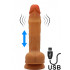 Dildo Vibrante Adriano con Effetto Spinta e Telecomando 20 x 4 cm - 0