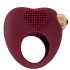 Anello Fallico Vibrante con Rilievi a Forma di Cuore - 1