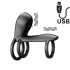 Anello Fallico Vibrante con Lecca Clitoride USB Ricaricabile - 9