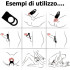 Anello Fallico Cockring TWINS con Vibrazione - 1