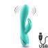Vibratore Rabbit Ava USB Ricaricabile Verde Acqua 10 x 3,5 cm - 0