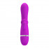 Vibratore rabbit in silicone viola con setole stimola clitoride 18,8 x 3,5 cm. - 3
