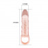 Guaina allunga pene +3 cm. con anello testicoli color carne 17,5 x 3,7 cm. - 3