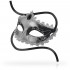 Mascherina Rigida in Stile Veneziano Black Diamond con Lacci in Raso - 1