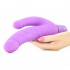 Vibratore Doppio Anale e Vaginale con 2 Motori Fucsia 14 x 4,5 e 10 x 2,5 cm. - 3