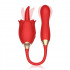 Stimolatore Clitorideo Martinella con Ovetto Vibrante e Oscillante Ricaricabile con USB Rosso - 0