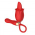 Stimolatore Clitorideo Martinella con Ovetto Vibrante e Oscillante Ricaricabile con USB Rosso - 3